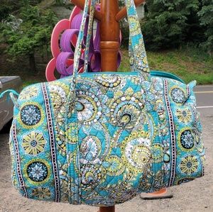 Vera Bradley 3 piece set-garment, duffle, makeup